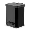 HAILO HAILO 0622-260 ÖKO DUO PLUS M PEDAL BIN 2X 9L Silver Black