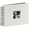 Hama album spirale fine art 24 x 17 cm 50 pages noires craie