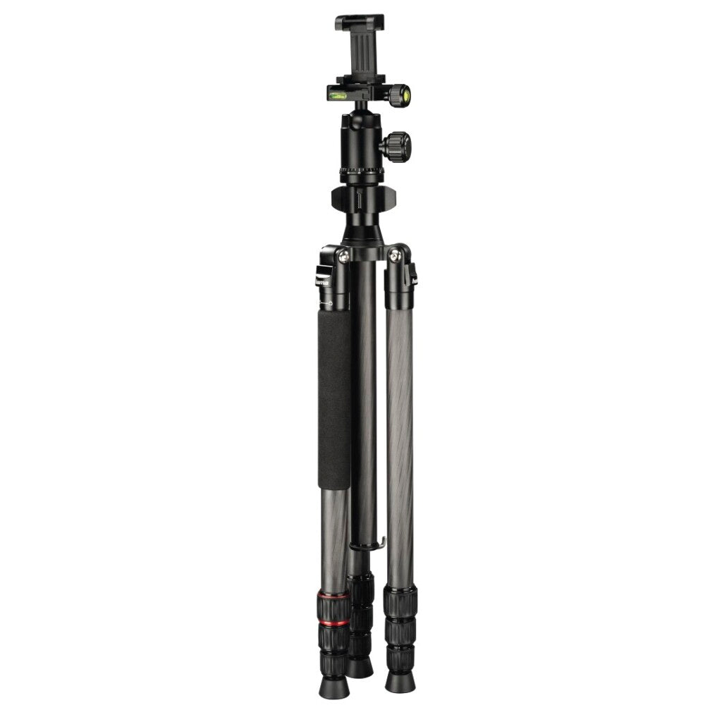 HAMA STATIEF RAMBLE DUO CARBON 160 BALL avec Smartphone porte-smartphone