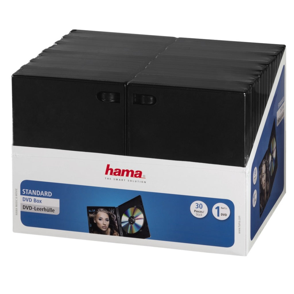 HAMA DVD BOX BLACK 30-PACK RED