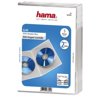 Hama double dvd hoes transparent 5 pièces