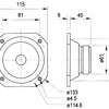 Visaton Visaton VS-FRS10 WP 4W haut-haut-haut-parleur à portée complète 10 cm (4) 4 ohm blancs