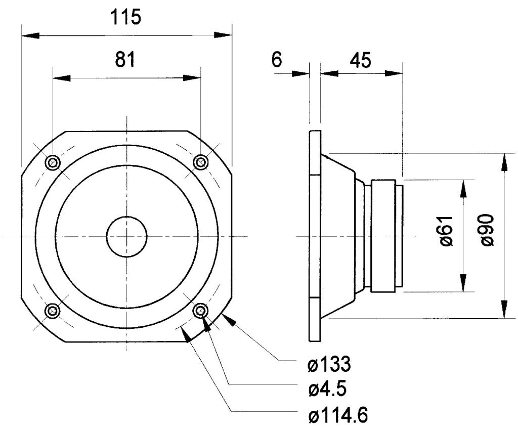 Visaton Visaton VS-FRS10 WP 4W haut-haut-haut-parleur à portée complète 10 cm (4) 4 ohm blancs