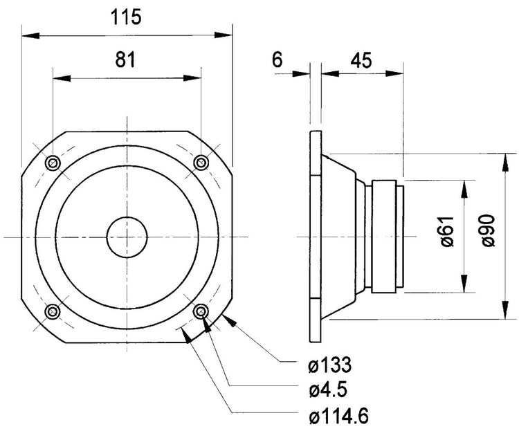 Visaton Visaton VS-FRS10 WP 4W haut-haut-haut-parleur à portée complète 10 cm (4) 4 ohm blancs