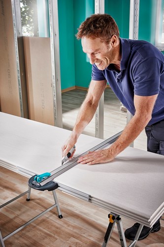 Wolfcraft - coupe-plâtre - Rail en T avec coupe parallèle pour plâtre - 4008000