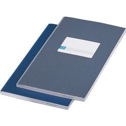 Livre de caisse a1812-1156 80g m2 16,5x21cm colonne d'argent bleu 100 feuilles