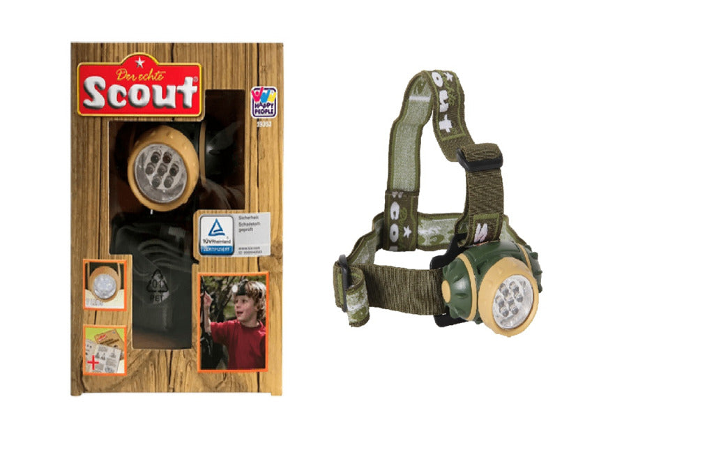 Les gens de la lampadaire scouts heureux