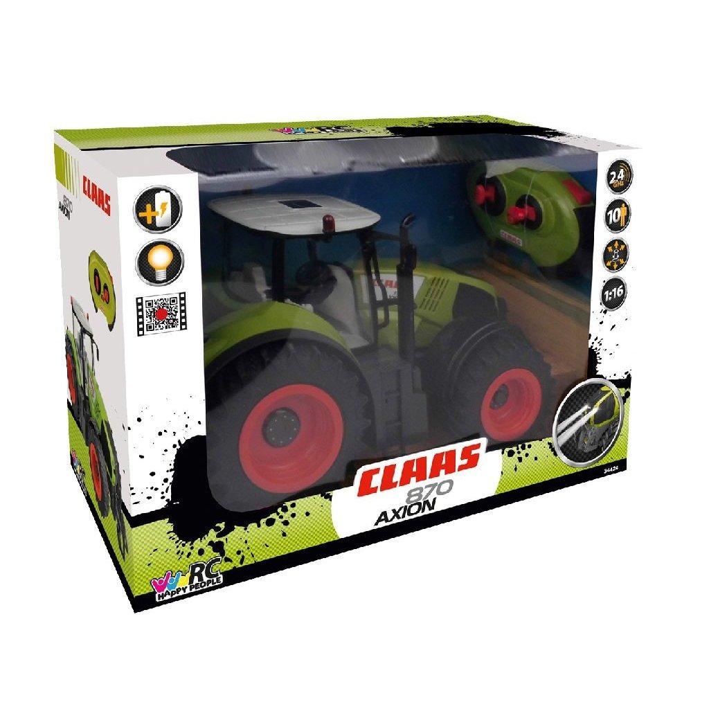 Personnes heureuses Happy People RC Claas Axion 870 Tracteur avec lumière 1:16