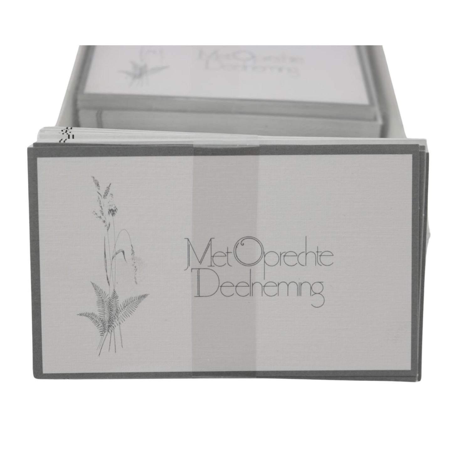 Boîte fenêtre cartes de condoléances 100+env.