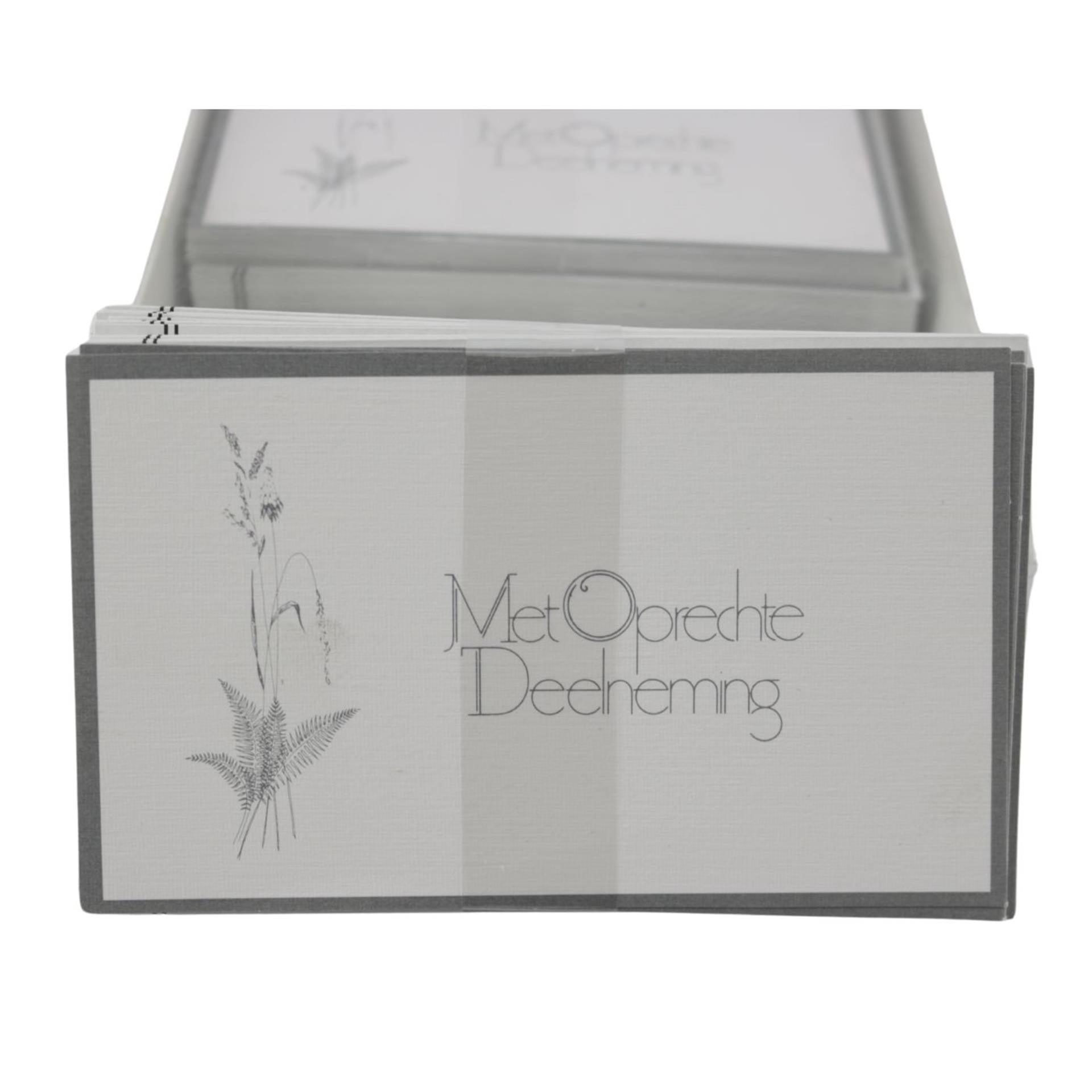 Boîte fenêtre cartes de condoléances 100+env.