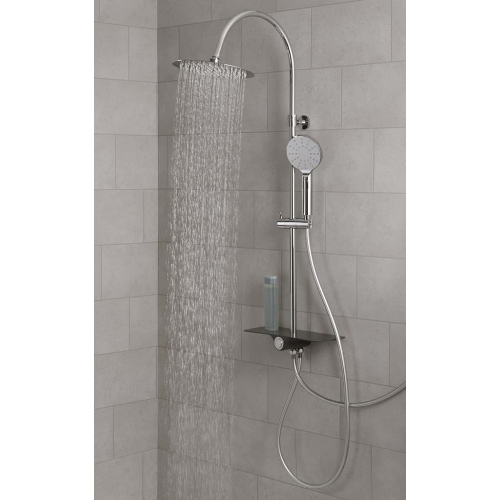 SCHUTTE SCHUTTE PLACE DOUCHE PLACE ANTHACITE DE COLONNEMENT DE COULEUR AQUASTAR PLATEAU