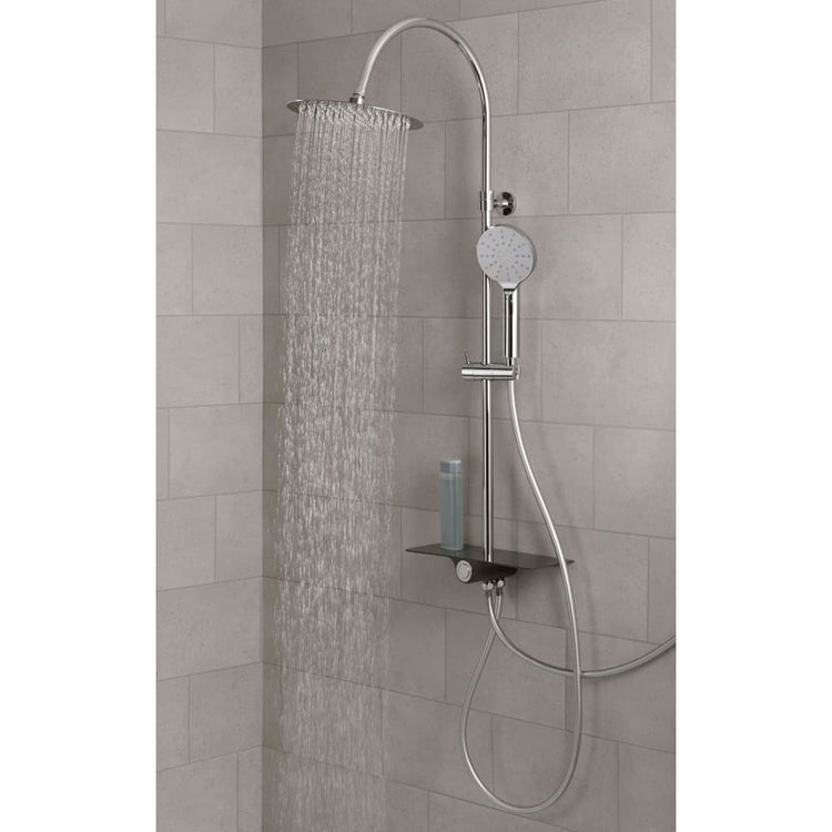 SCHUTTE SCHUTTE PLACE DOUCHE PLACE ANTHACITE DE COLONNEMENT DE COULEUR AQUASTAR PLATEAU