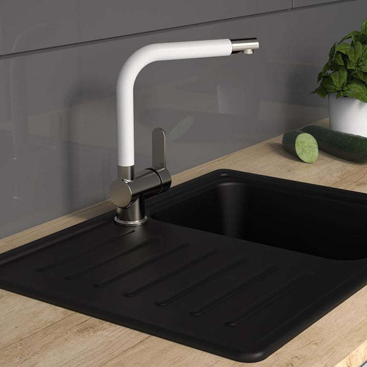 Schütte Schütte One-Button Button avec un tapis en acier à coloration Rio à haute puissance blanc