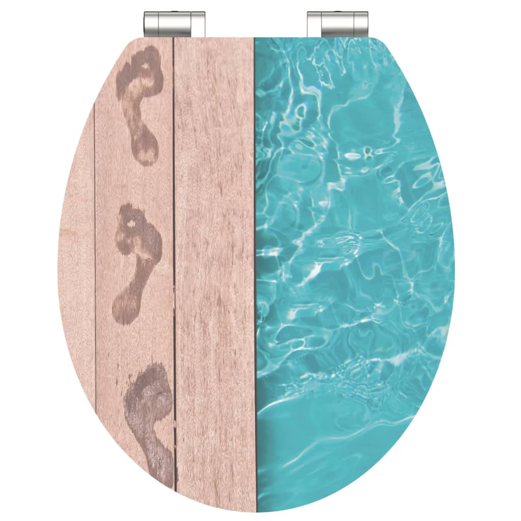 Schütte schütte verres de toilette avec poteau à fermer le côté mdf haut brillant