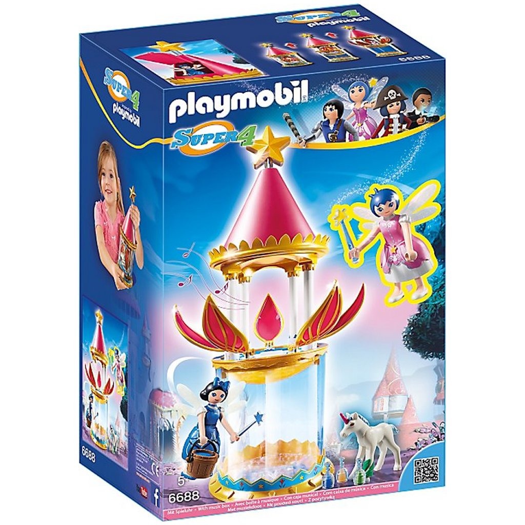 Playmobil 6688 Super 4 Donella avec tour de fleur musicale + son