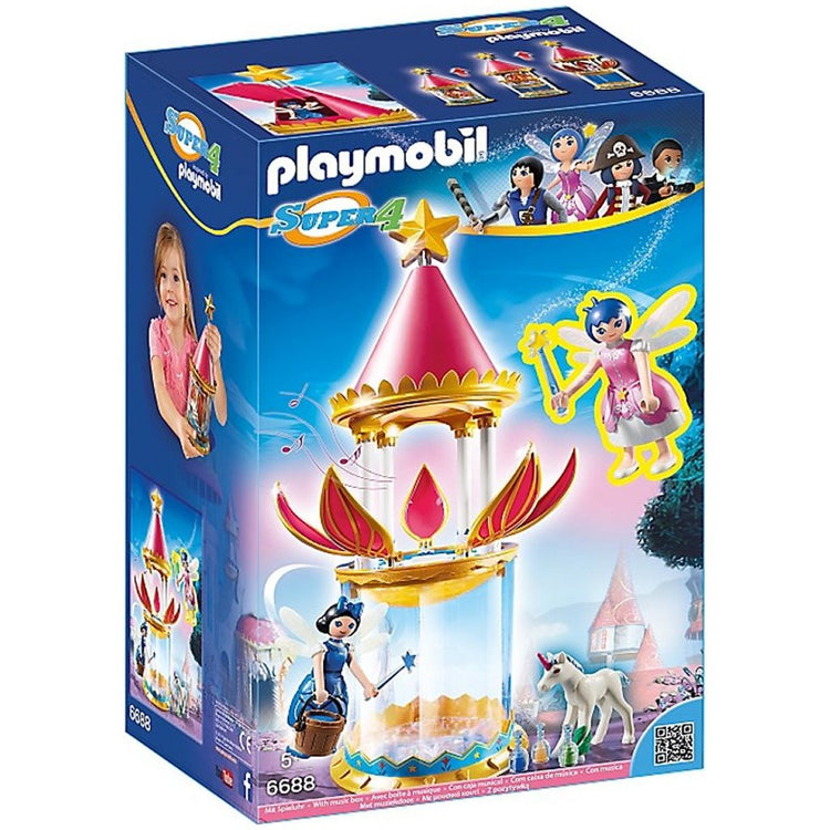 Playmobil 6688 Super 4 Donella avec tour de fleur musicale + son