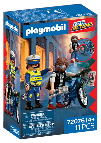 Playmobil 72076, policier et criminel, action aventure, 4 ans, multicolore, plastique