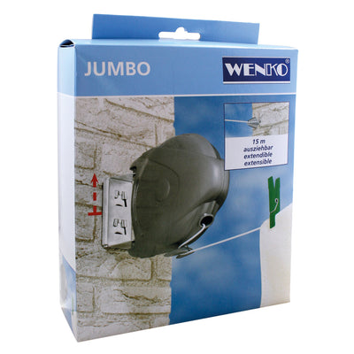 Wenko Wenko Ligne de linge extensible 15m
