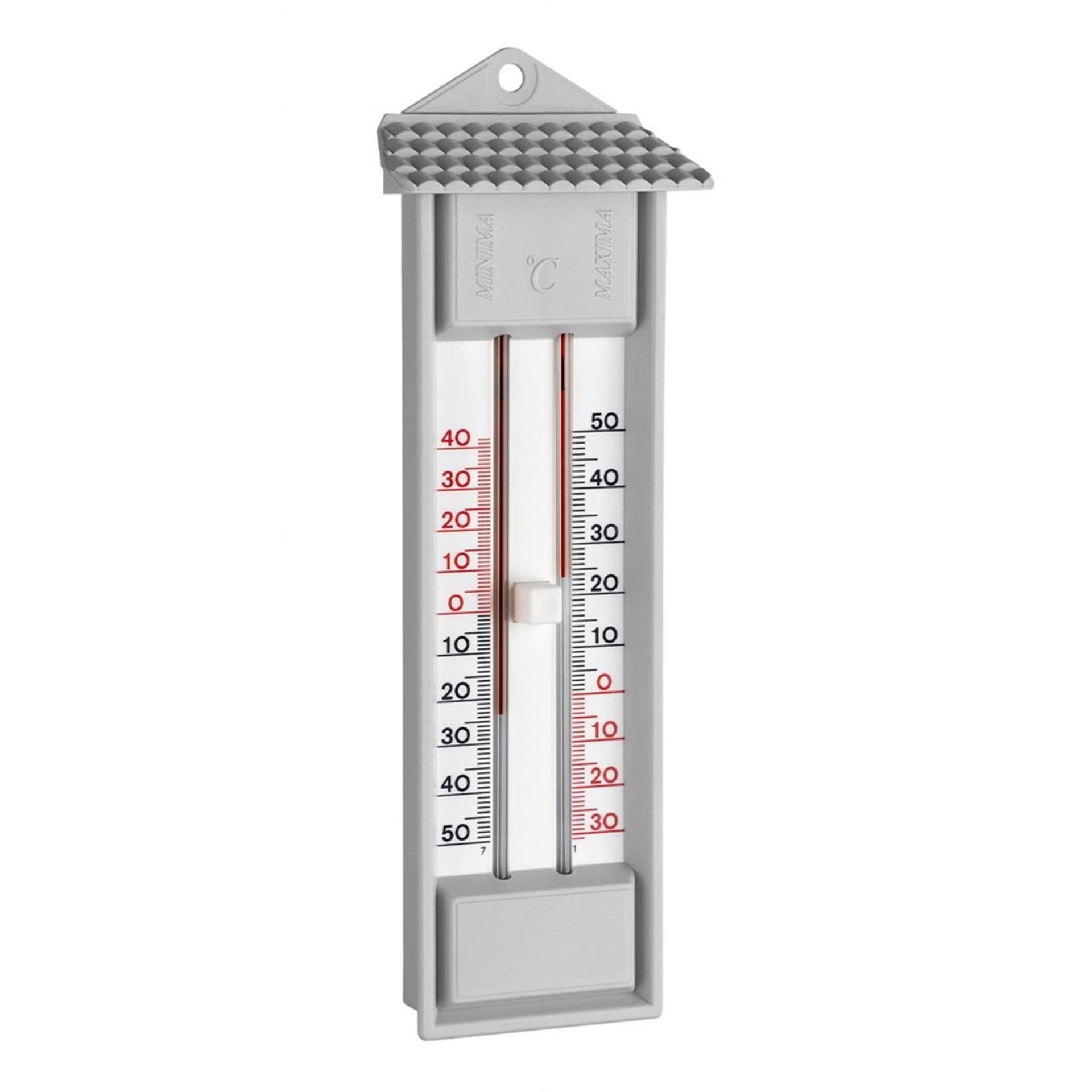 Tfa dostmann tfa thermomètre min max plastique gris