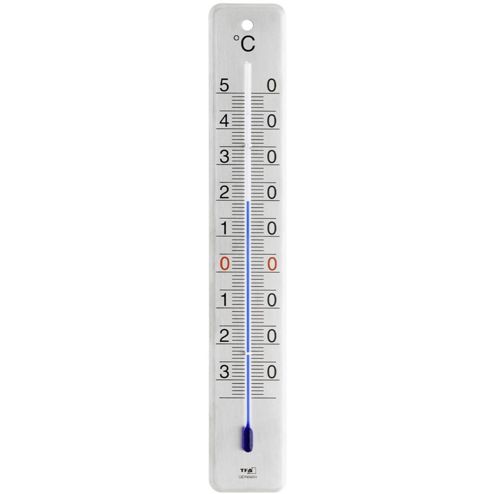 Tfa dostmann tfa thermomètre intérieur extérieur acier inoxydable 28cm