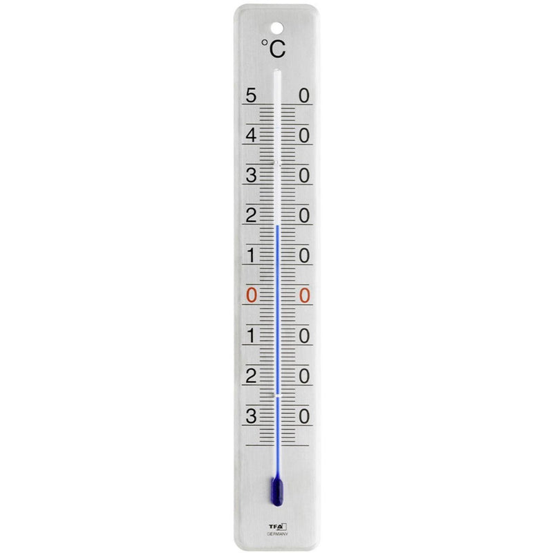 Tfa dostmann tfa thermomètre intérieur extérieur acier inoxydable 28cm