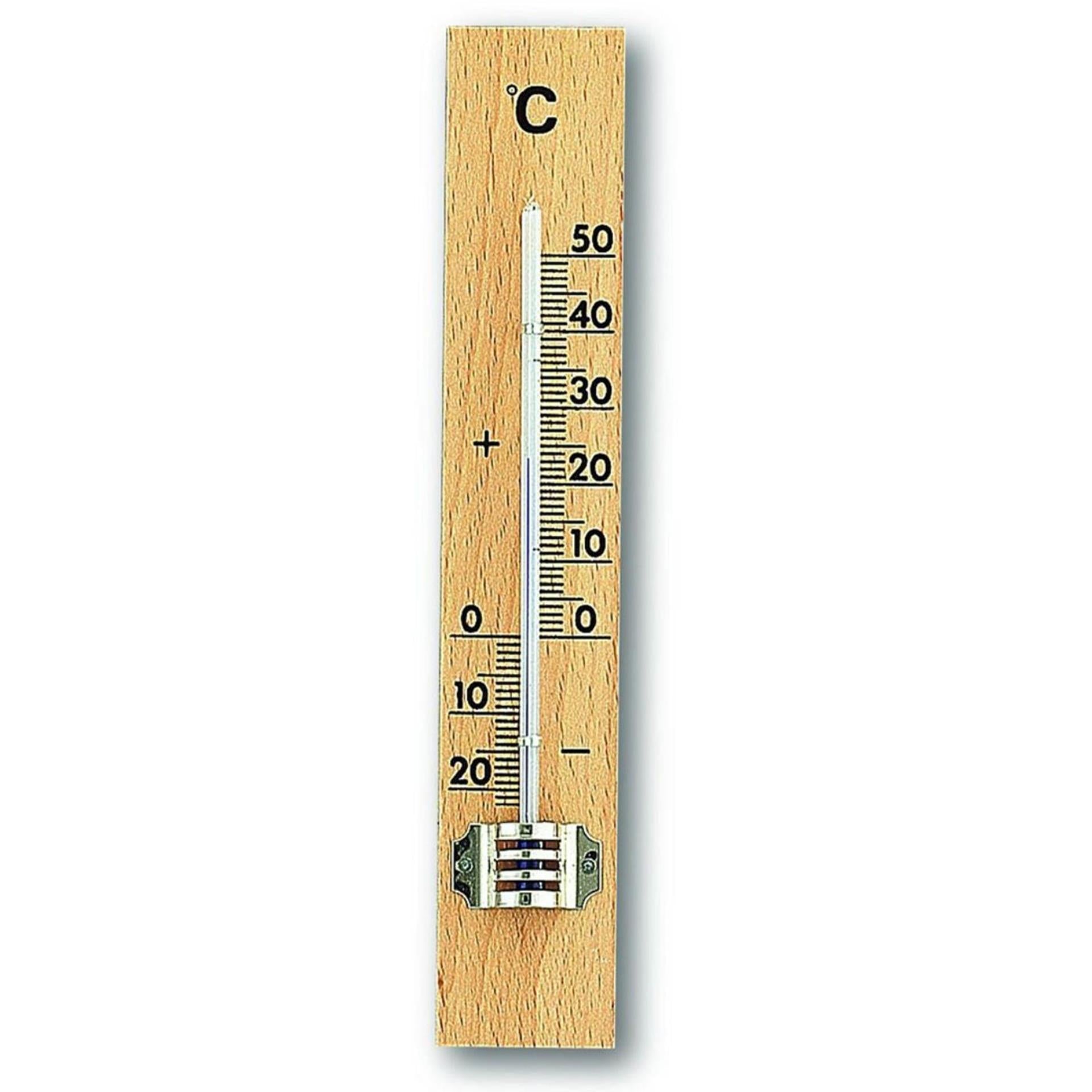 Tfa dostmann tfa thermomètre d'ambiance hêtre 15cm luxe
