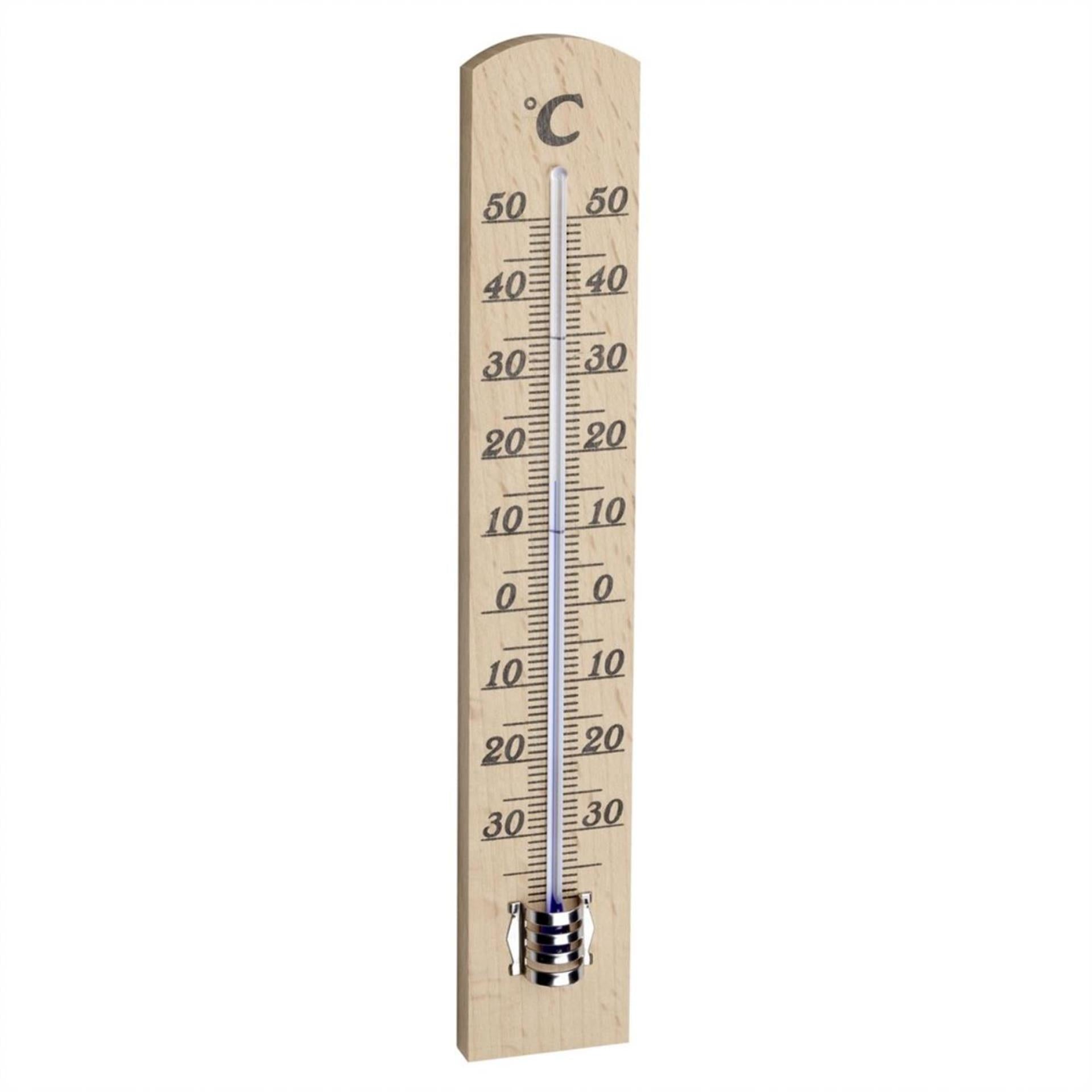 Tfa dostmann tfa thermomètre d'ambiance hêtre 18cm