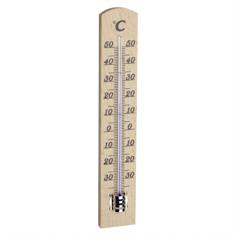 Tfa dostmann tfa thermomètre d'ambiance hêtre 18cm