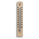 Tfa dostmann tfa thermomètre d'ambiance hêtre 20cm