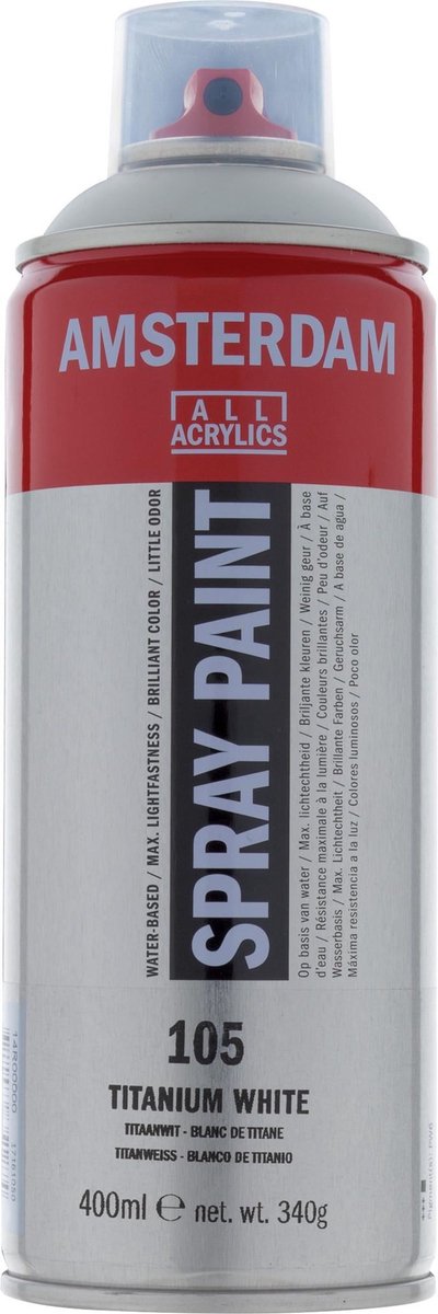 Amsterdam tous acryliques amsterdam • peinture en aérosol blanc de titane 105 400ml