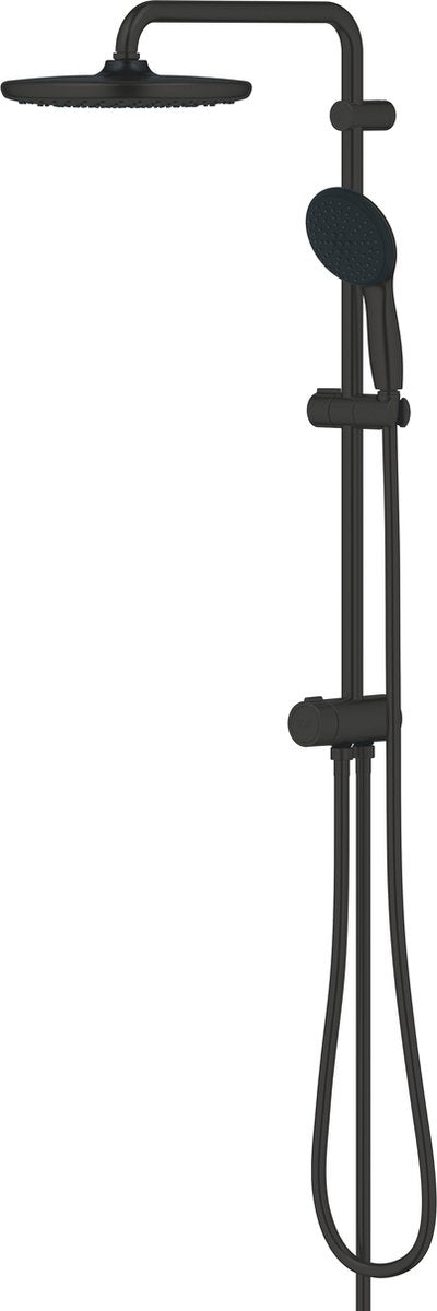 Système de douche Grohe quickfix vitalio start 250 flex - économie d'eau - noir mat