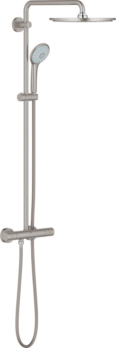 Douche à effet pluie Grohe euphoria xxl 310 - ø 31 cm - avec robinet thermostatique - super acier (aspect inox)