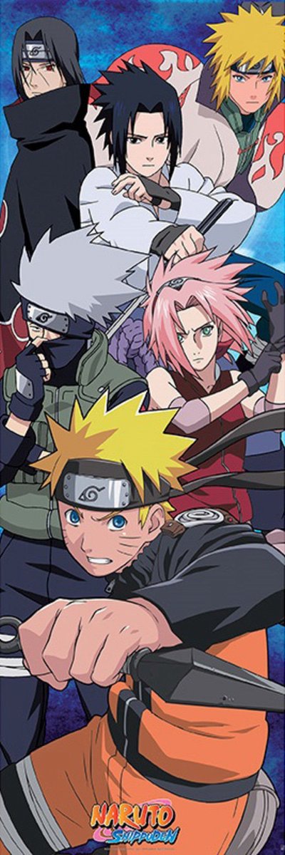 Affiche Abystyle Naruto Shippuden - groupe 53x158cm