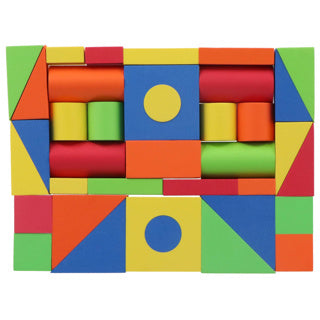 Jipy découvrez les blocs à empiler en mousse 37 pièces colorées | 4 pièces