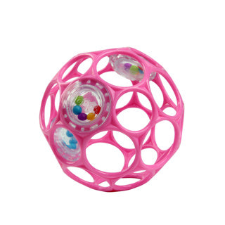 Oball hochet Easy Grip rose