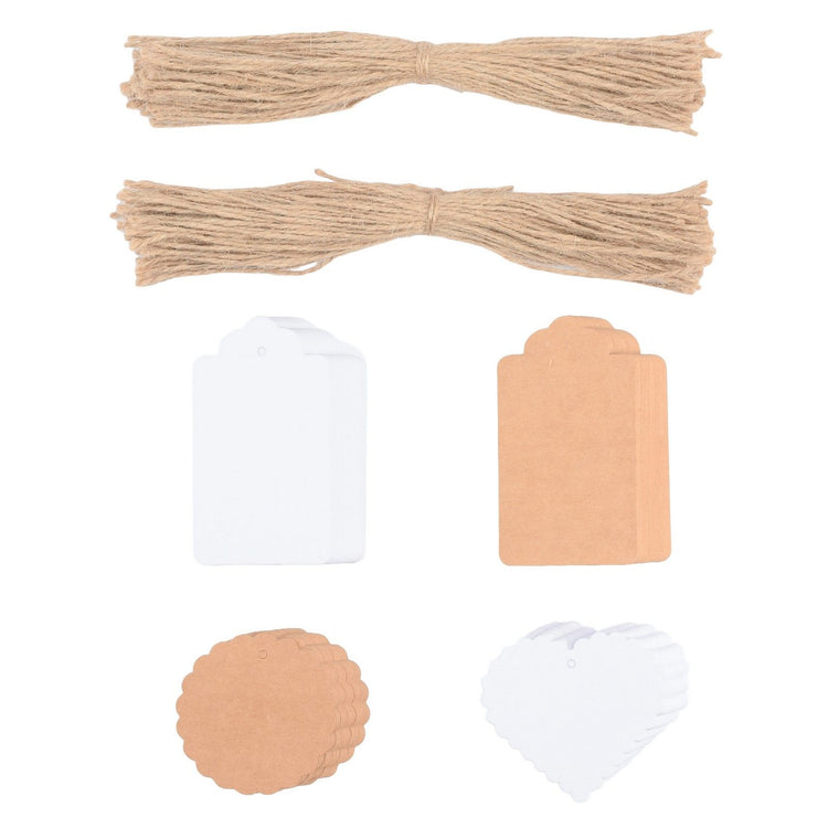 Florence • étiquettes cadeaux en carton étiquettes festonnées 250g 200x
