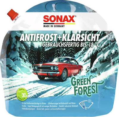 Sonax protection antigel pare-brise antigel clearsight . antirouille+transparent 3l vert forêt