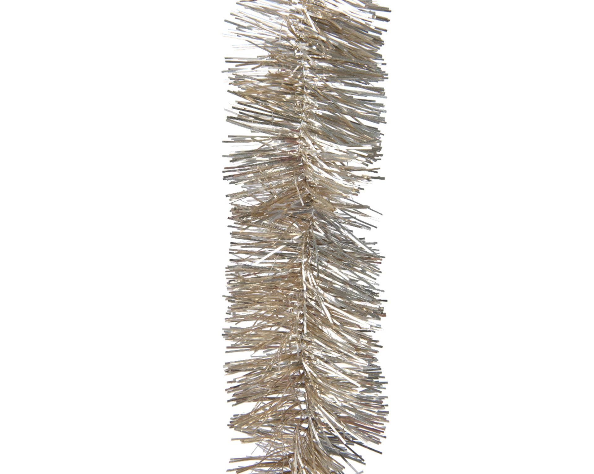Guirlande de lametta Decoris 270cm perle