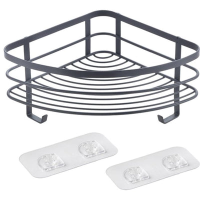 Support d'angle de douche Metaltex noir mat