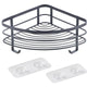 Support d'angle de douche Metaltex noir mat
