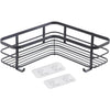 Support d'angle de douche Metaltex noir mat
