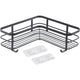 Support d'angle de douche Metaltex noir mat