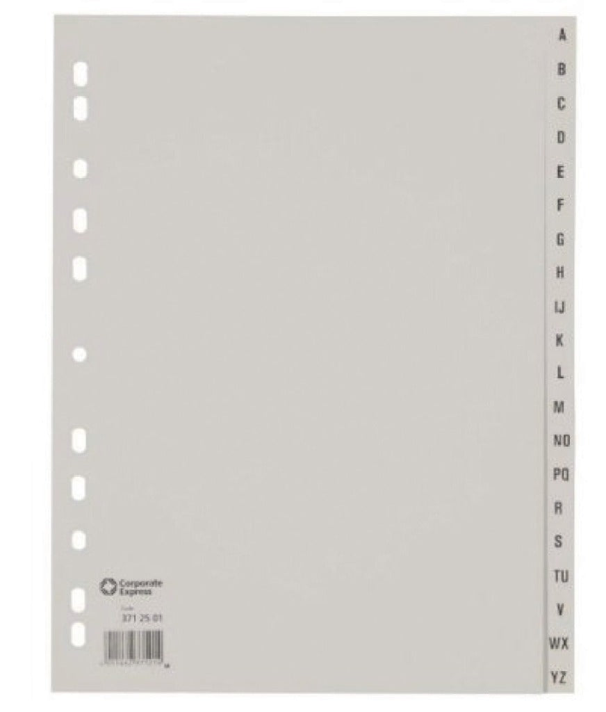 Ahrend Ahrend ofc-Tab1 Tabs a4 a z gris set 20 pièces