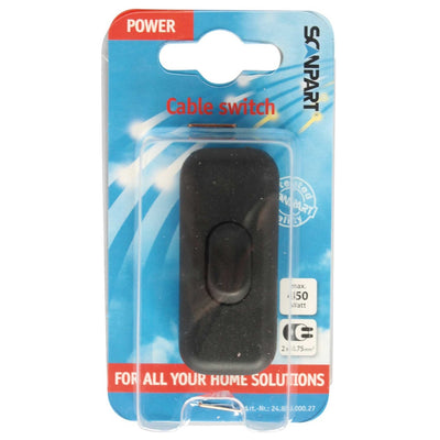 Interrupteur de cordon scan de ScanPart Black 1p 2amp