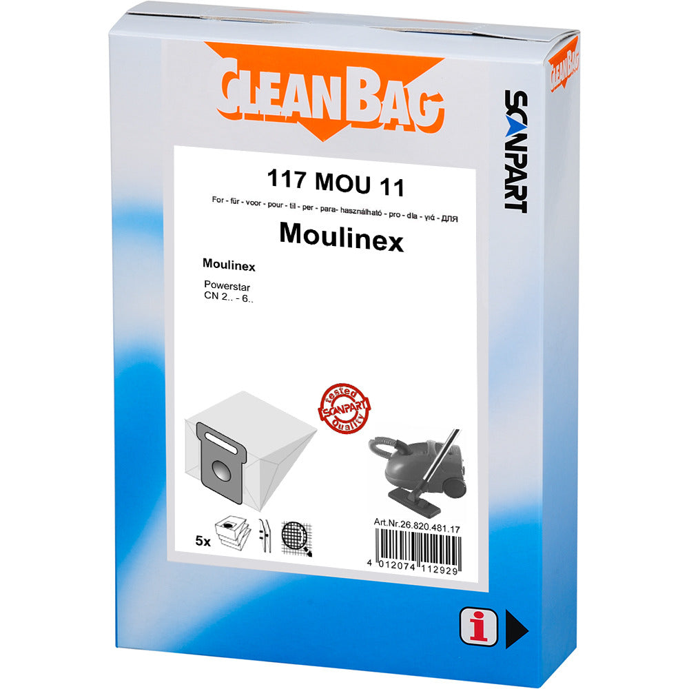 ScanPart ScanPart Cleanbag 117Mou11 Sac à poussière Moulinex Powerstar
