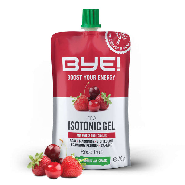 Au revoir! Gel Isotonique Pro 70 grammes de fruits rouges (boîte de 12 pièces)