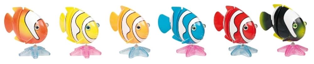 Pêche avec moteur à remontage. 7,3 cm. 6 couleurs