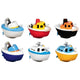 Bateau avec moteur à remontage manuel. 6-6,5 cm. 6 couleurs