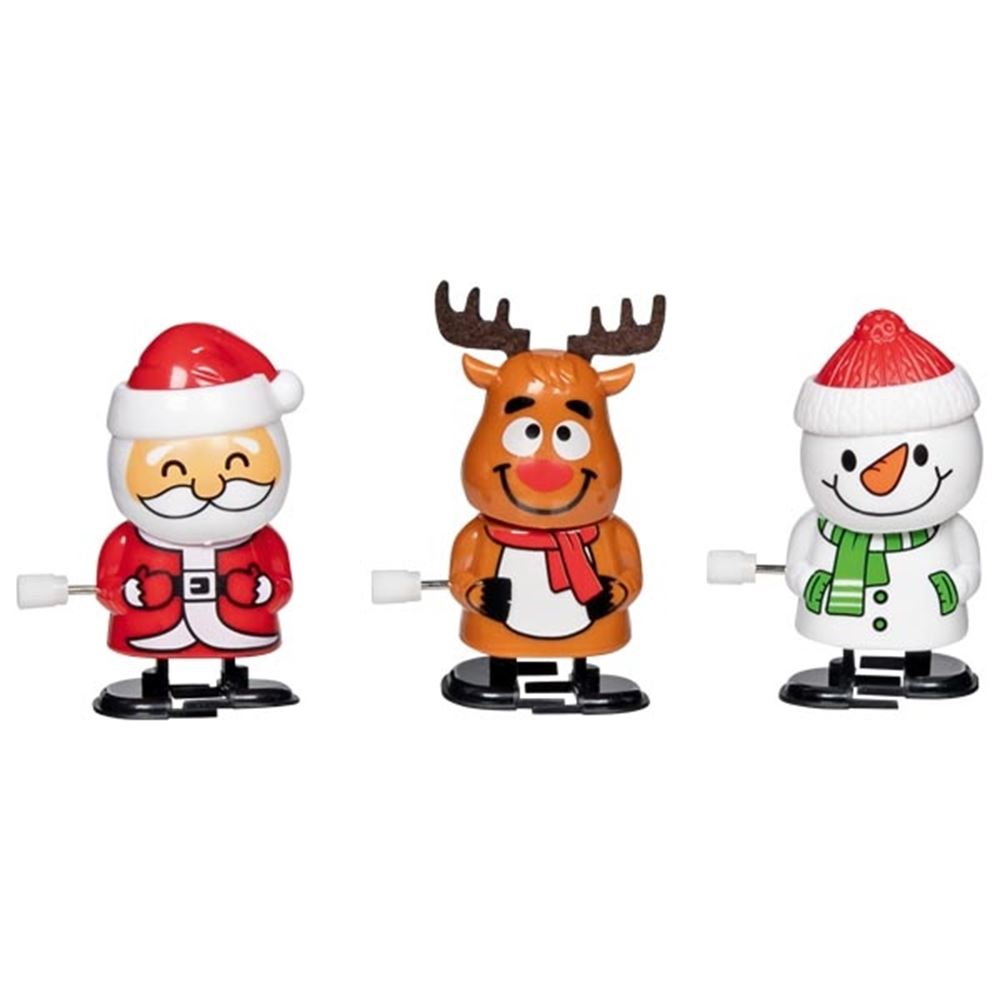 Figurines de Noël avec moteur à remontage. 3 chiffres.