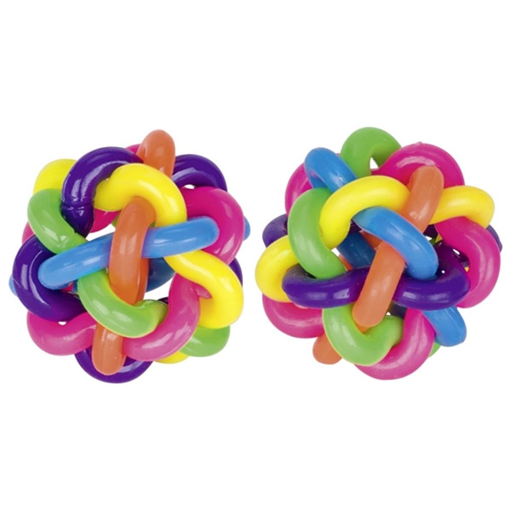 Balles arc-en-ciel, balles rebondissantes. 4 cm. 3+